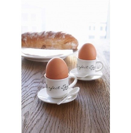 Riviera Maison Cup of.... Egg holder kieliszek na jajko porcelanowy biały