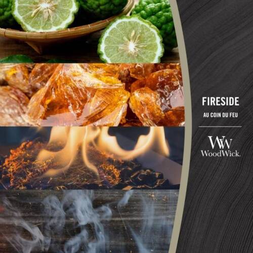 Świeca zapachowa Woodwick Fireside duża 610g.
